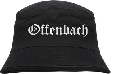 Offenbach Fischerhut - Altdeutsch - bestickt - Bucket Hat Anglerhut Hut Anglerhut