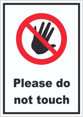 Do not touch Aufkleber