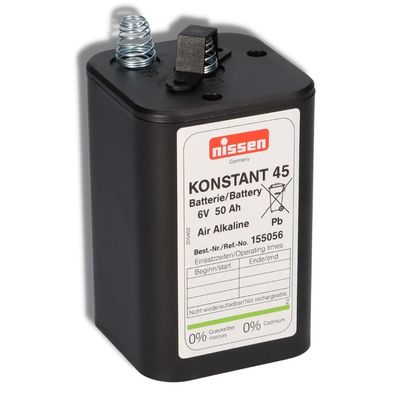 Nissen 4R25 Konstant 45 - 6V / 45-50Ah Luftsauerstoff - ohne Quecksilber und Cadmium