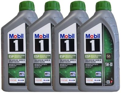 Mobil 1 ESP 5W 30 MB 229.31/229.51/229.52 VW 50400 / 50700 , , 4x1 Liter