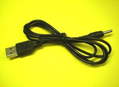 Ladekabel Stecker USB 2.0 A auf DC-Stecker 3,5 x 1,35 mm - Anschlusskabel Kabel 1m