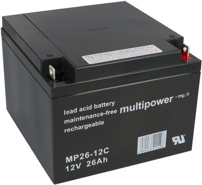 Multipower Blei-Akku MP26-12C Pb 12V 26Ah Zyklenfest, M5