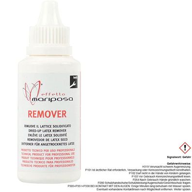 Mariposa Caffelatex Remover 50ml Flasche Latex-Entferner 302230030