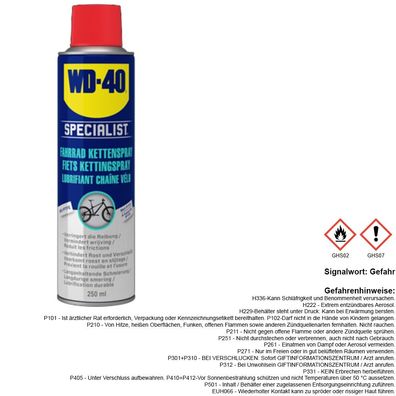 WD-40 Specialist, Fahrrad Kettenspray 250ml