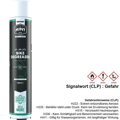 Oxford Entfetter Mint Bike Degreaser 750ml Spraydose