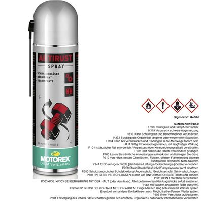 Motorex Rostlöser ANTI RUST SPRAY 1x 500 ml Sprühdose