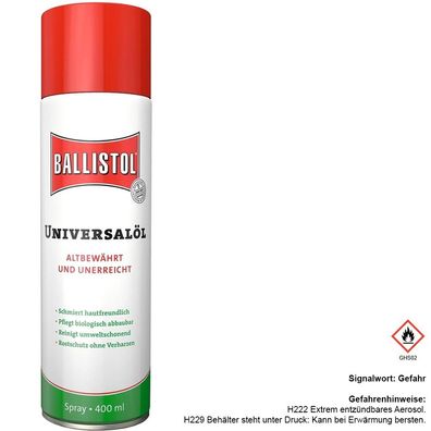 Ballistol Universalöl 400ml Spraydose, mit Schnorchel weiss 400ml