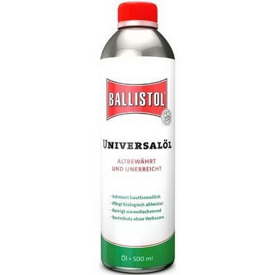 Ballistol Universalöl 500ml Flasche Universaloel rot schwarz grün ca. 0,435 kg