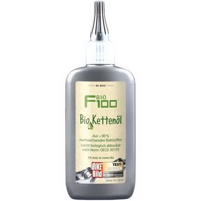 Dr. Wack F100 Bio Kettenöl 100ml Tropfflasche grau ca. 0,110 kg