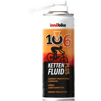 Innobike Kettenspray 106 Kettenfluid PLUS 300ml Spraydose + Pinselaufsatz weiß o