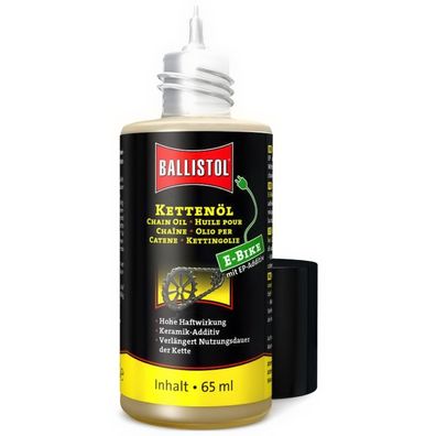 Ballistol Kettenöl 65ml Tropfflasche E-BIKE Kettenoel ca. 0,060 kg