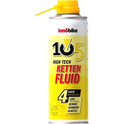 Innobike Kettenspray 105 HIGH TECH Kettenfluid" 300ml Spraydose gelb bunt