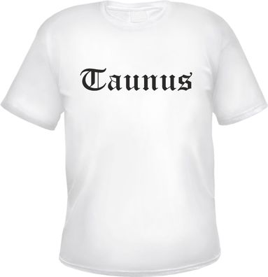 Taunus Herren T-Shirt - Altdeutsch - Weißes Tee Shirt