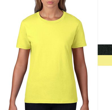 2er Pack Damen Premium T-Shirt von Gildan Baumwolle S bis 2XL Öko-Tex RS 4100L