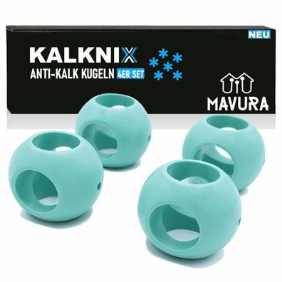 Kalknix 4 Stück magnetische Anti-Kalk-Kugel Antikalk Waschkugel Waschball für Waschma