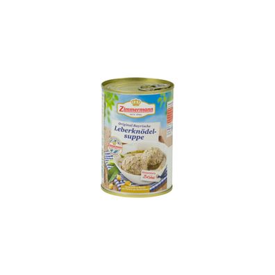 Food-United bayerische Leberknödelsuppe Zimmermann Fleischwerke 400ml Dose