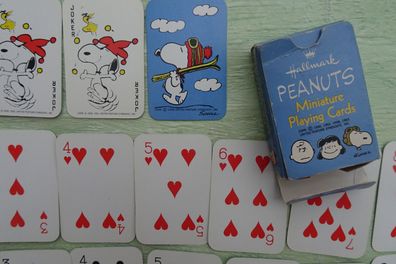 Charles Schulz Peanuts Snoopy mini Kartenspiel Playing Cards UFS 60er Jahre