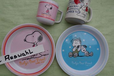 Charles Schulz Peanuts Snoopy Teller Tasse Henkelbecher Babys best Friend