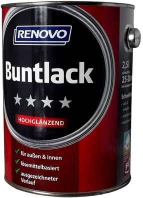 2,5l Renovo Hochglanzlack graphitgrau Nr.7024