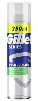 Gillette Series Sensitive Pianka, 250 ml - Schützende Rasierschaum