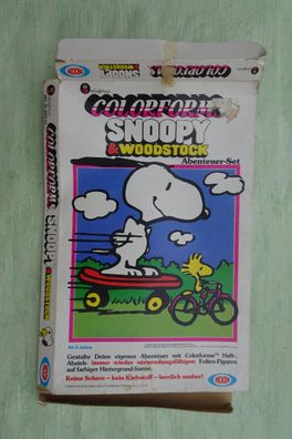 Charles Schulz Peanuts Snoopy Woodstock Colorforms Hintergrundszene Folienfiguren