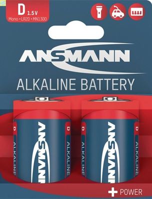 Batterie 1,5 V D-AM1-Mono 16000 mAh LR20 4920 2 St./Bl. Ansmann