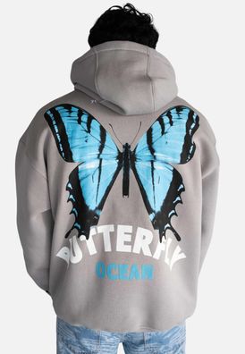 Unisex Oversize Butterfly fleece Hoodie