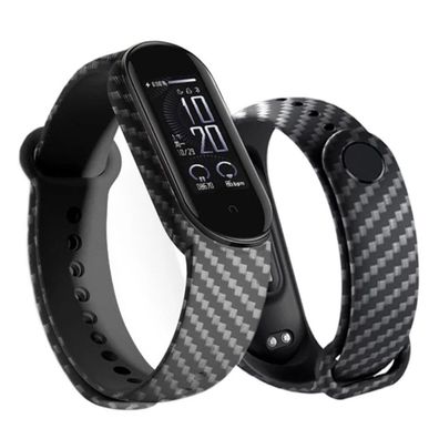 Silikonarmband Xiaomi Mi Band 7 Ersatz-Silikon-Armband Carbon Schwarz