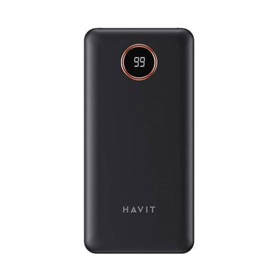 Havit PB74 Powerbank Externer Akku 10000mAh + USB-C, iOS, Micro USB Kabel mit