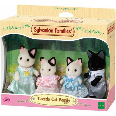 Sylvanian Families Family Tuxedo Cat 5181