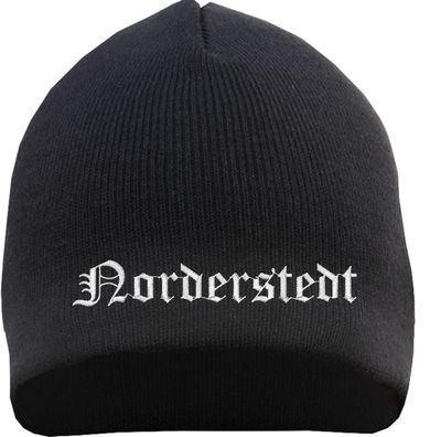 Norderstedt Beanie Mütze - Altdeutsch - Bestickt - Strickmütze Wintermüt