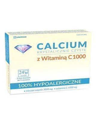 Calcium Kristallklar mit Vitamin C 100 Beutel