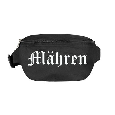 Mähren Bauchtasche - Altdeutsch bedruckt - Gürteltasche Hipbag - Farbe: