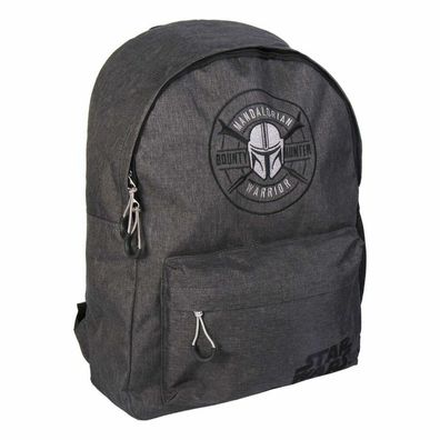 Schulrucksack The Mandalorian Warrior Grau (31 x 44 x 16 cm)