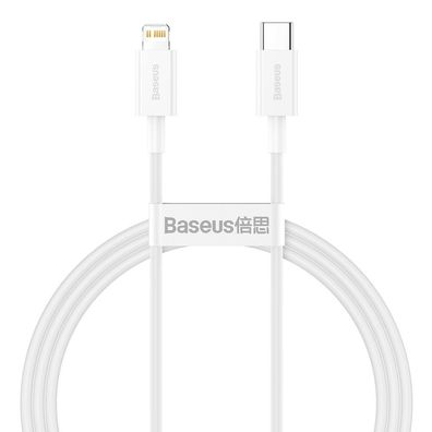 Baseus Superior Cable USB Typ C - Lightning Power Delivery 20 W 1 m Weiß (CATLYS-A02)