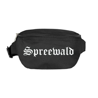 Spreewald Bauchtasche - Altdeutsch bedruckt - Gürteltasche Hipbag