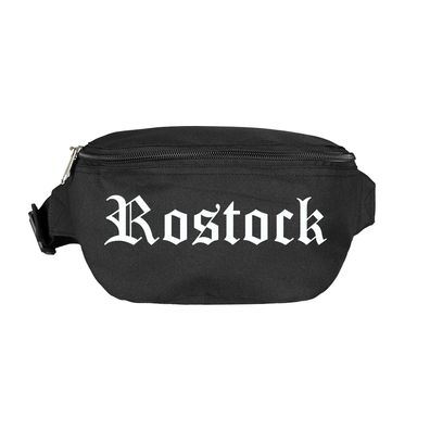 Rostock Bauchtasche - Altdeutsch bedruckt - Gürteltasche Hipbag - Farbe: