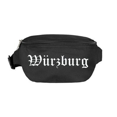 Würzburg Bauchtasche - Altdeutsch bedruckt - Gürteltasche Hipbag - Farbe