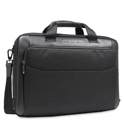 Porsche Design Roadster Nylon Briefcase M ONY01501, black, Herren