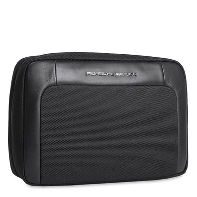 Porsche Design Roadster Nylon Washbag L ONY01011, Black, Herren