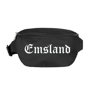 Emsland Bauchtasche - Altdeutsch bedruckt - Gürteltasche Hipbag - Farbe: