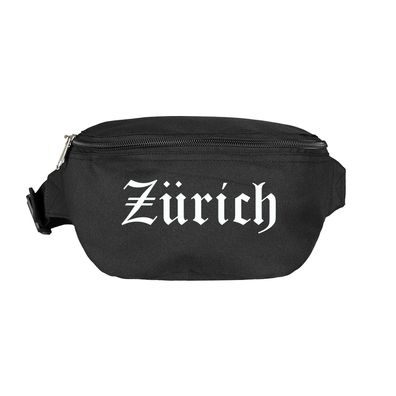 Zürich Bauchtasche - Altdeutsch bedruckt - Gürteltasche Hipbag - Farbe: