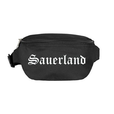 Sauerland Bauchtasche - Altdeutsch bedruckt - Gürteltasche Hipbag