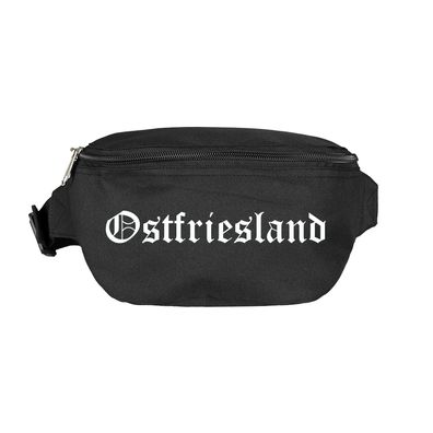 Ostfriesland Bauchtasche - Altdeutsch bedruckt - Gürteltasche Hipbag