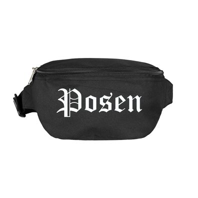 Posen Bauchtasche - Altdeutsch bedruckt - Gürteltasche Hipbag - Farbe: