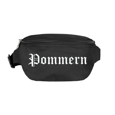 Pommern Bauchtasche - Altdeutsch bedruckt - Gürteltasche Hipbag - Farbe: