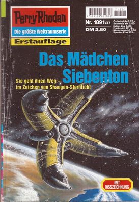 Perry Rhodan Nr. 1891 Das Mädchen Siebenton (1997) Horst Hoffmann