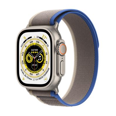 Apple Watch Ultra Cell 49mm Titanium Blue/Gray Trail Loop S/M