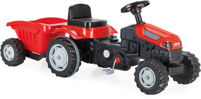 Pilsan Active trettraktor mit Anhänger rot/schwarz