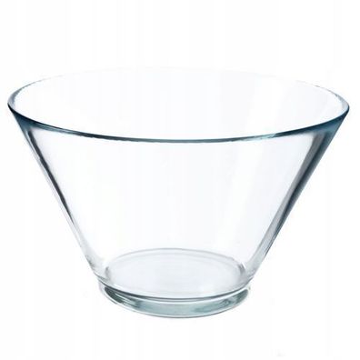 KADAX Salatschüssel, 16,6cm Schüssel aus Bleifreiem Glas 17cm